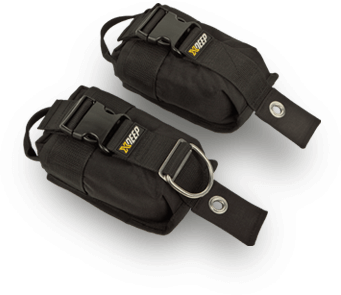 Diving weight pockets for harness